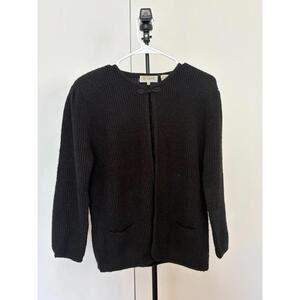 Neil Martin Black Acrylic Knit Cardigan Sweater Women’s Size M